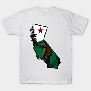 Hiking California Bear T-Shirt